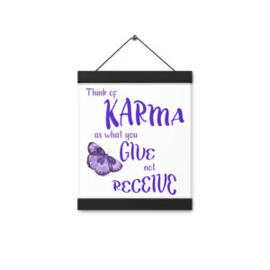 Karma Poster (butterfly) 8×10